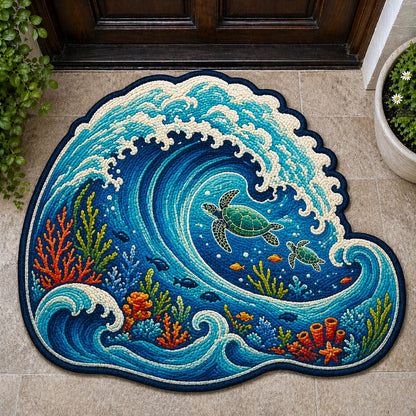 Ocean Treasure Custom Shape Doormat GFTOMA11160