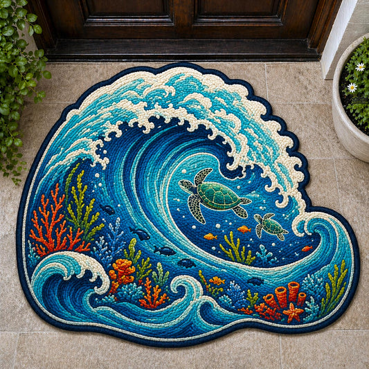 Ocean Treasure Custom Shape Doormat GFTOMA11160