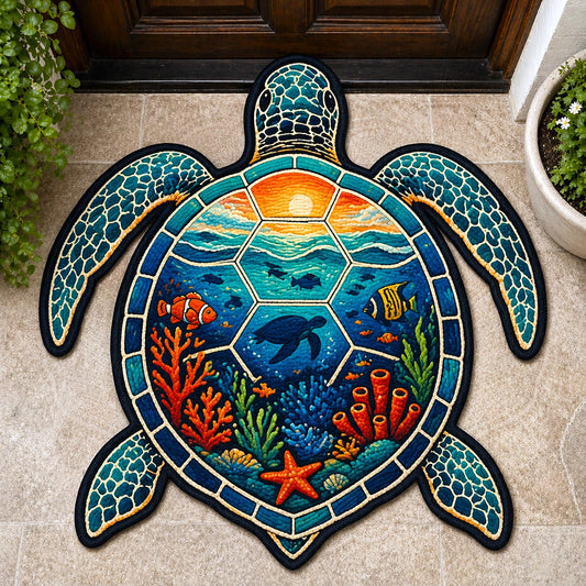 Ocean Treasure Custom Shape Doormat GFTOMA11164