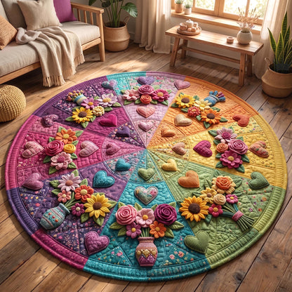 Love is Pride Quilted Round Mat GFTOMA11175