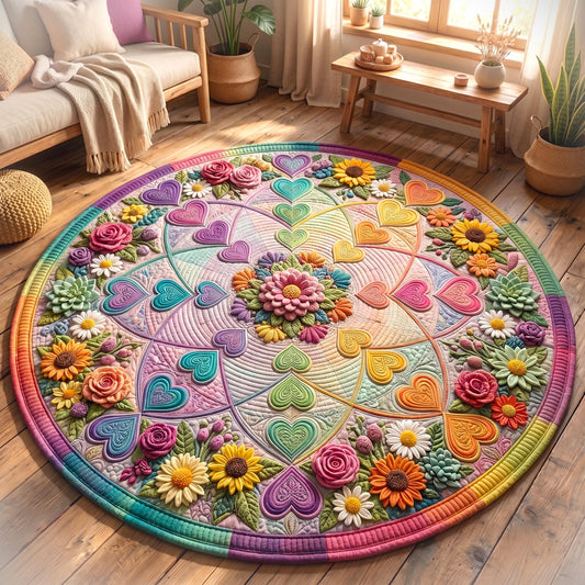 Proud to Love Quilted Round Mat GFTOMA11176