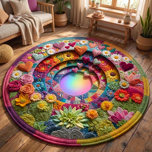 Pride Love Forever Quilted Round Mat GFTOMA11178