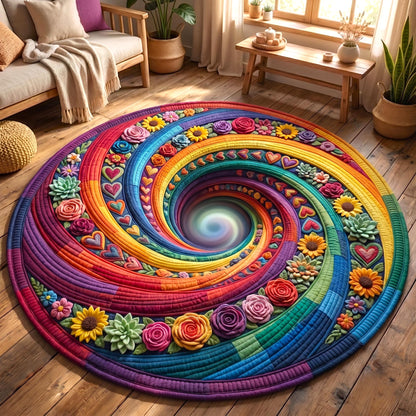 All Love Belongs Quilted Round Mat GFTOMA11179