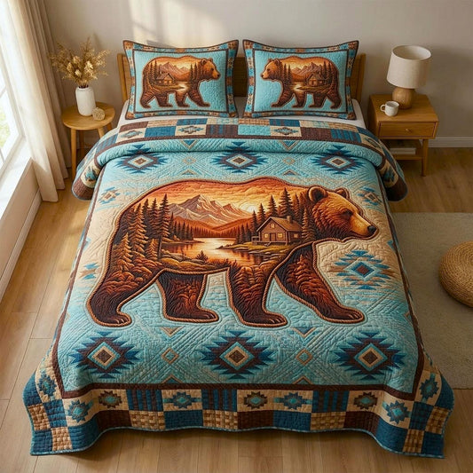 Woodland Lodge 3-Piece Quilted Bedding Set GFTOMA11189