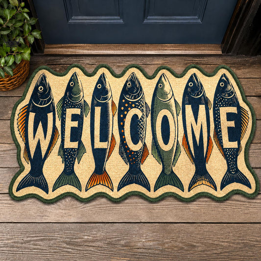 Lake Angler Custom Shape Doormat GFTOMA11196