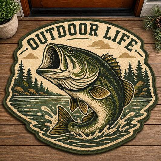 Lake Angler Custom Shape Doormat GFTOMA11197