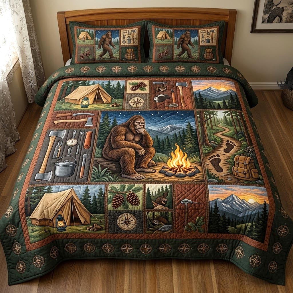 Bigfoot Trail 3-Piece Quilted Bedding Set GFTOMA11208