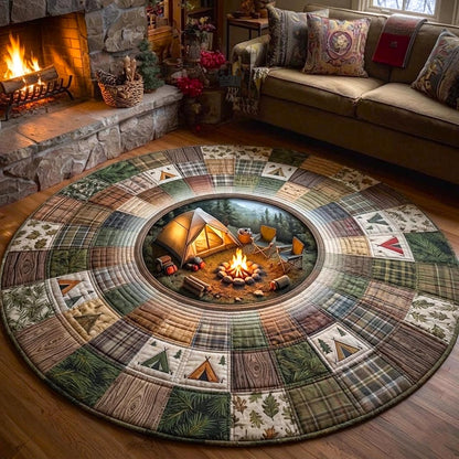 Camper Life Quilted Round Mat GFTOMA11227
