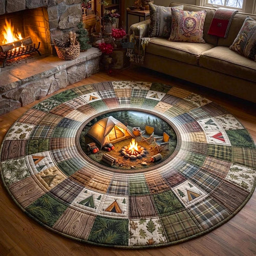 Camper Life Quilted Round Mat GFTOMA11227