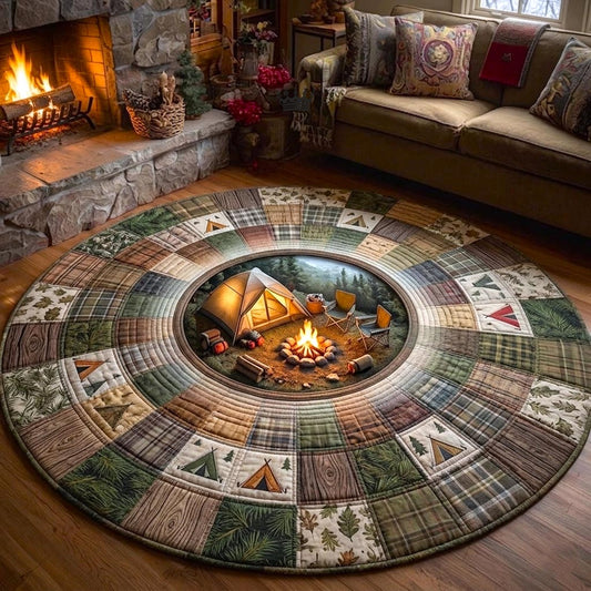 Camper Life Quilted Round Mat GFTOMA11227