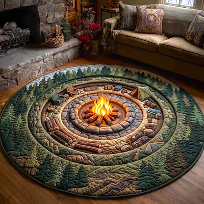 Camper Life Quilted Round Mat GFTOMA11228