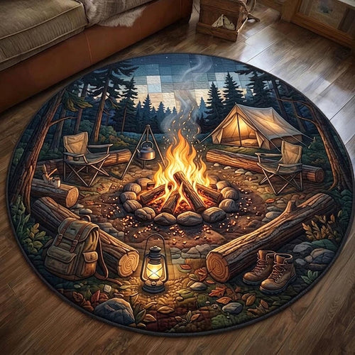 Camper Life Quilted Round Mat GFTOMA11229