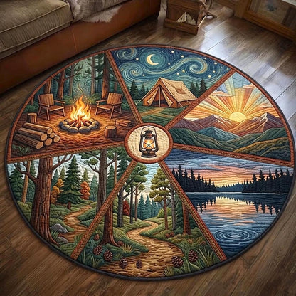Camper Life Quilted Round Mat GFTOMA11232
