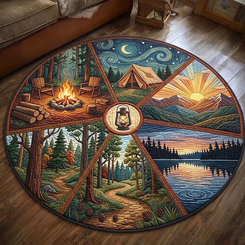 Camper Life Quilted Round Mat GFTOMA11232
