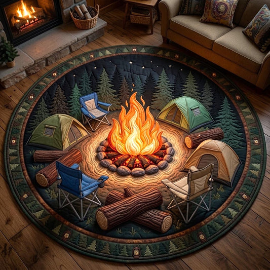 Camper Life Quilted Round Mat GFTOMA11233