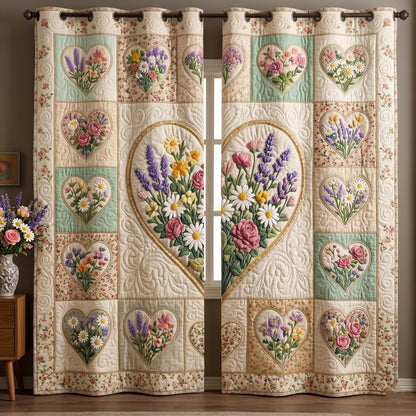 Floral Patchwork Quilted Curtains GFTOMA11242C5