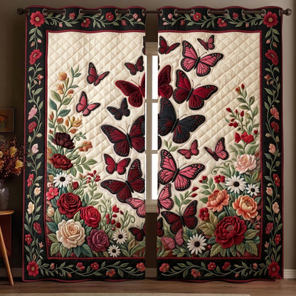 Butterfly Garden Quilted Curtains GFTOMA11247C1