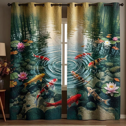 Zen Koi Quilted Curtains GFTOMA11251