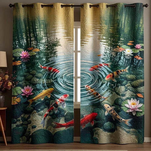 Zen Koi Quilted Curtains GFTOMA11251