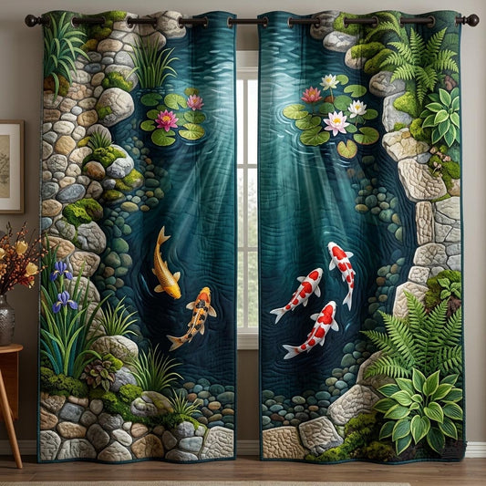 Zen Koi Quilted Curtains GFTOMA11252