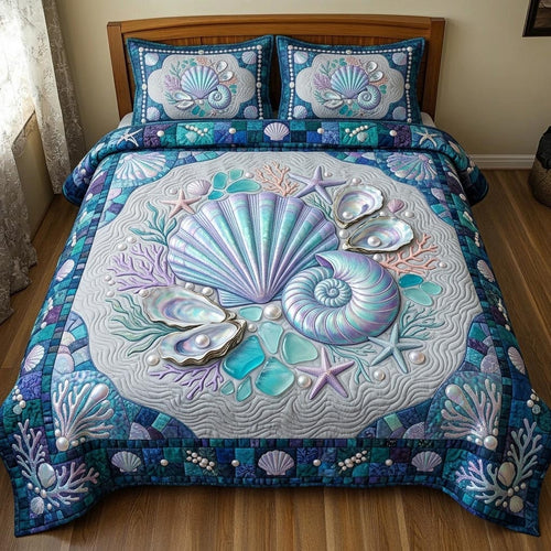 Ocean Whisper 3-Piece Quilted Bedding Set GFTOMA11317