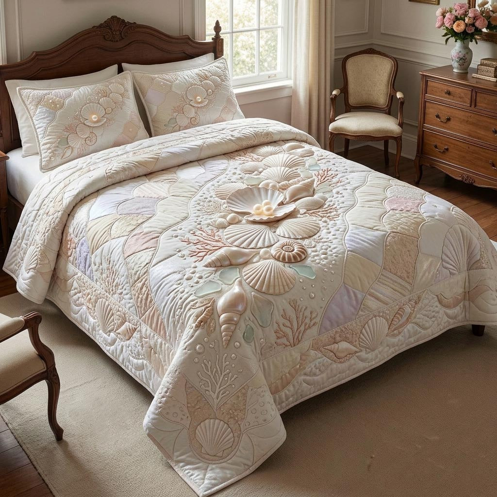Ocean Treasures 3-Piece Quilted Bedding Set GFTOMA11320