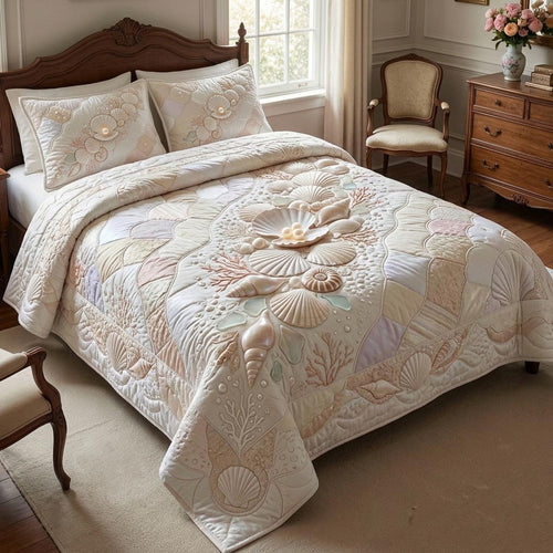 Ocean Treasures 3-Piece Quilted Bedding Set GFTOMA11320