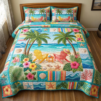 Shoreline Serenity 3-Piece Quilted Bedding Set GFTOMA11357