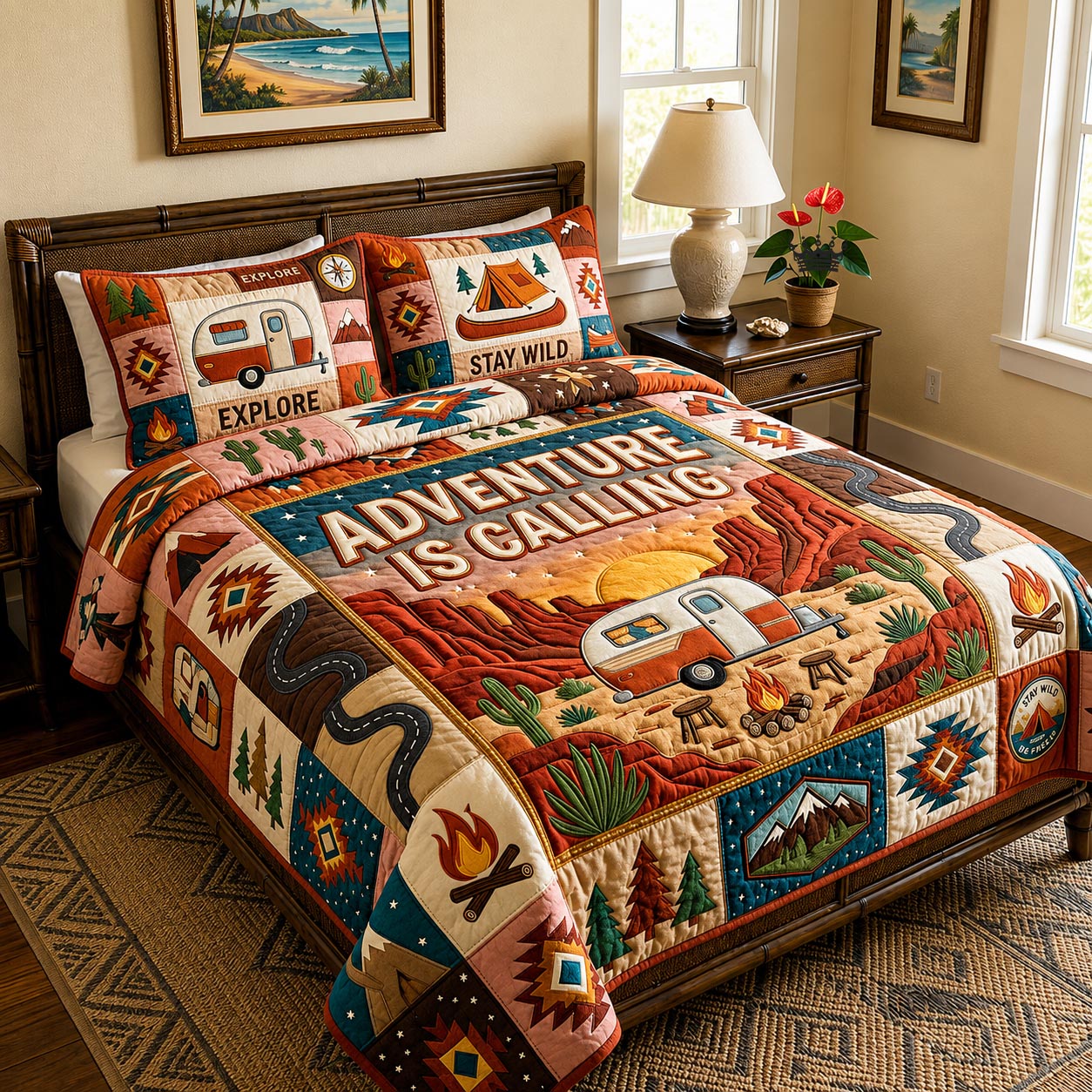 Wild Escape 3-Piece Quilted Bedding Set GFTOMA11401
