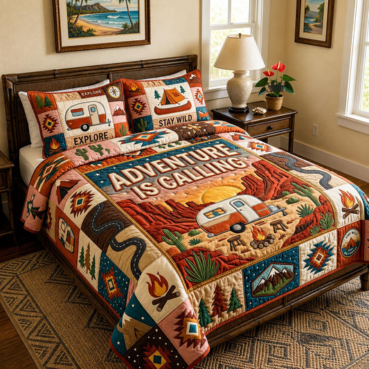 Wild Escape 3-Piece Quilted Bedding Set GFTOMA11401