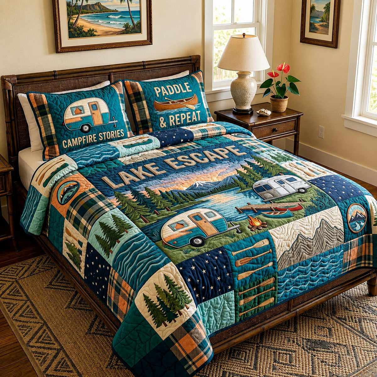 Mountain Camp 3-Piece Quilted Bedding Set GFTOMA11403