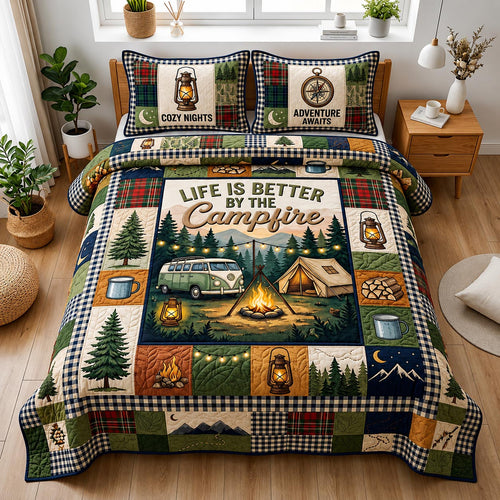 Camp Bliss 3-Piece Quilted Bedding Set GFTOMA11405