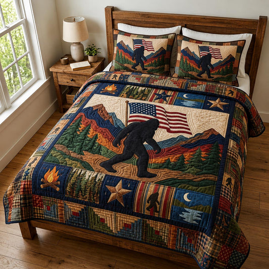 Forest Peace 3-Piece Quilted Bedding Set GFTOMA11450