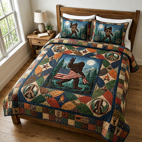 Peace Wander 3-Piece Quilted Bedding Set GFTOMA11451