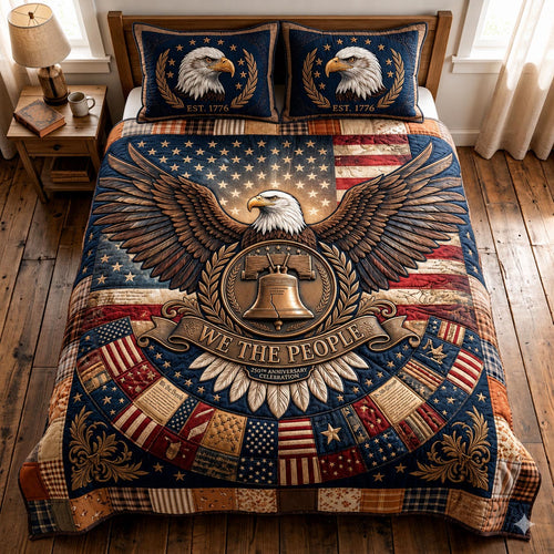 Heritage Stars 3-Piece Quilted Bedding Set GFTOMA11454