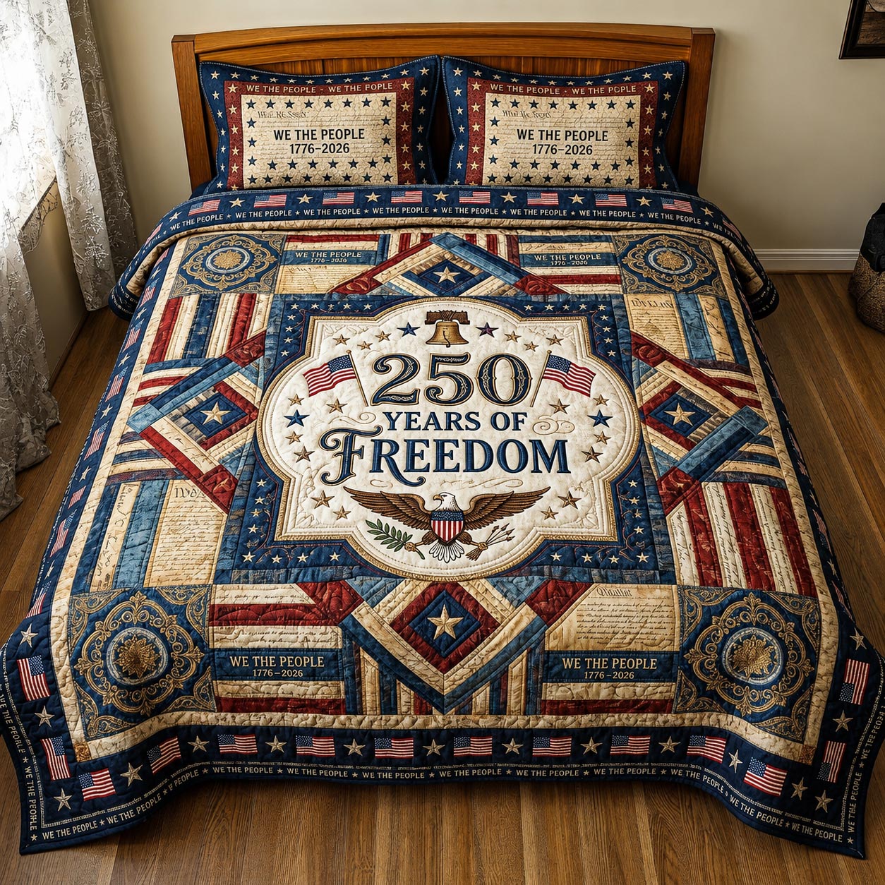 Patriot Threads 3-Piece Quilted Bedding Set GFTOMA11456