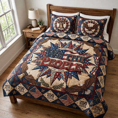 Legacy Stars 3-Piece Quilted Bedding Set GFTOMA11458