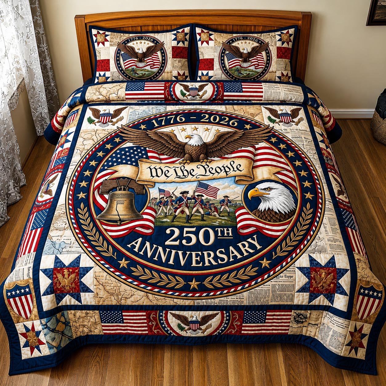 Heritage Patch 3-Piece Quilted Bedding Set GFTOMA11459