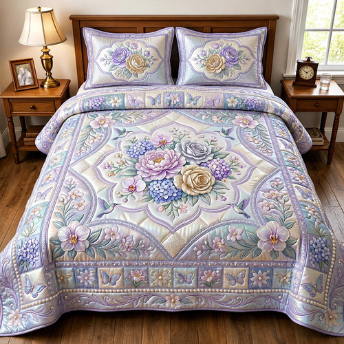 Wild Bloom 3-Piece Quilted Bedding Set GFTOMA11510