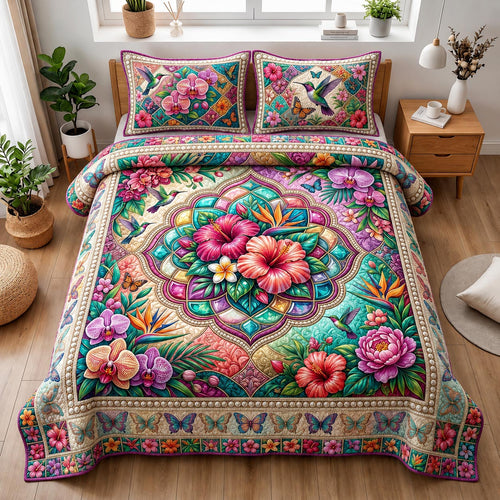 Bloom Haven 3-Piece Quilted Bedding Set GFTOMA11512