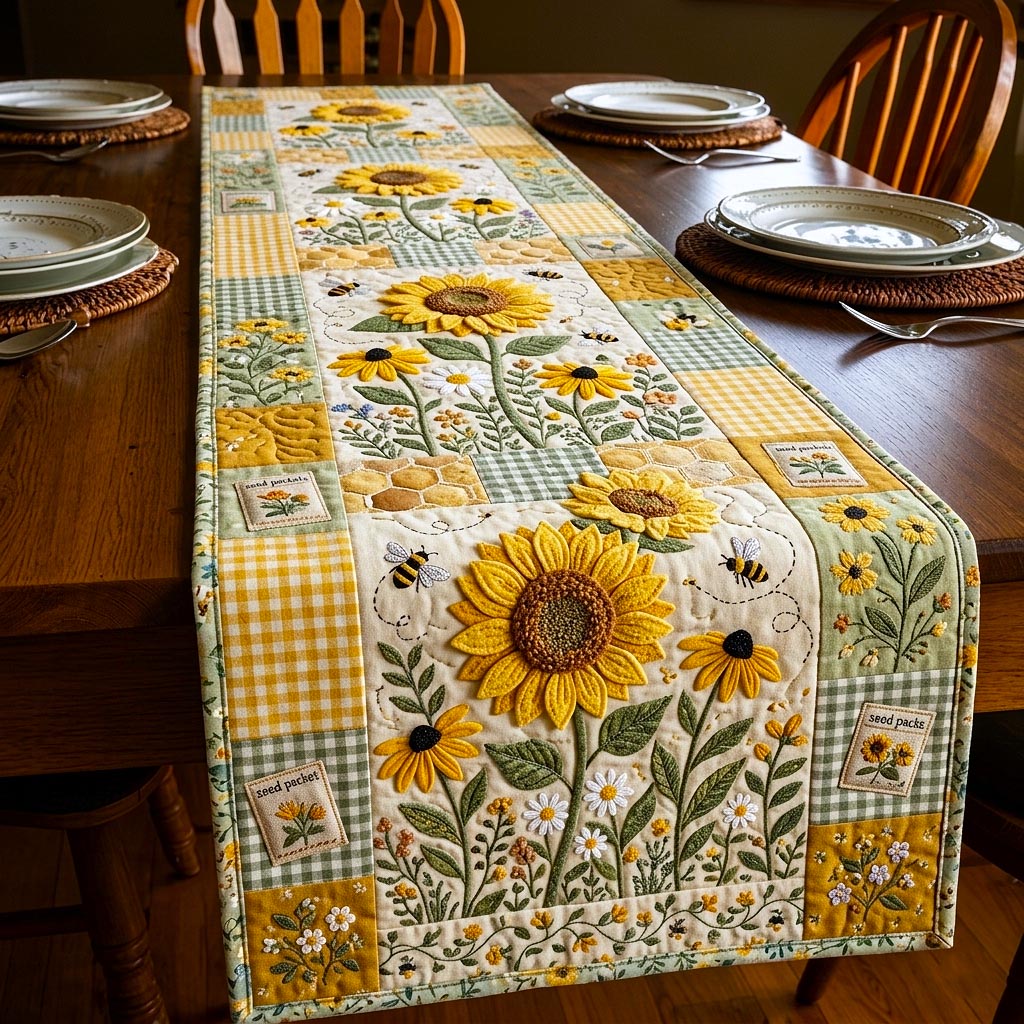 Wild Bloom Quilted Table Runner GFTOMA11517