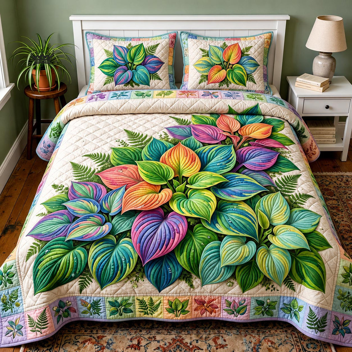 Garden Serenity 3-Piece Quilted Bedding Set GFTOMA11535