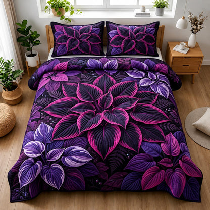 Leaf Harmony 3-Piece Quilted Bedding Set GFTOMA11538