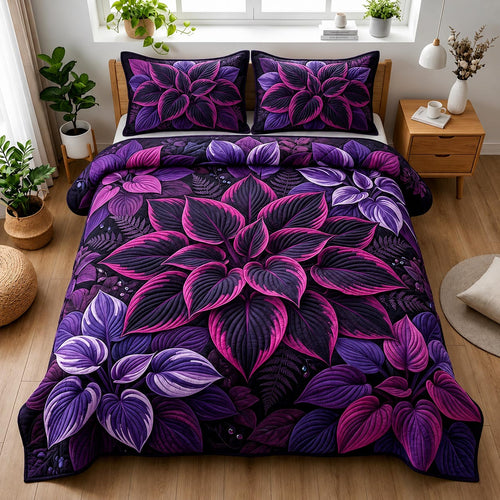 Leaf Harmony 3-Piece Quilted Bedding Set GFTOMA11538