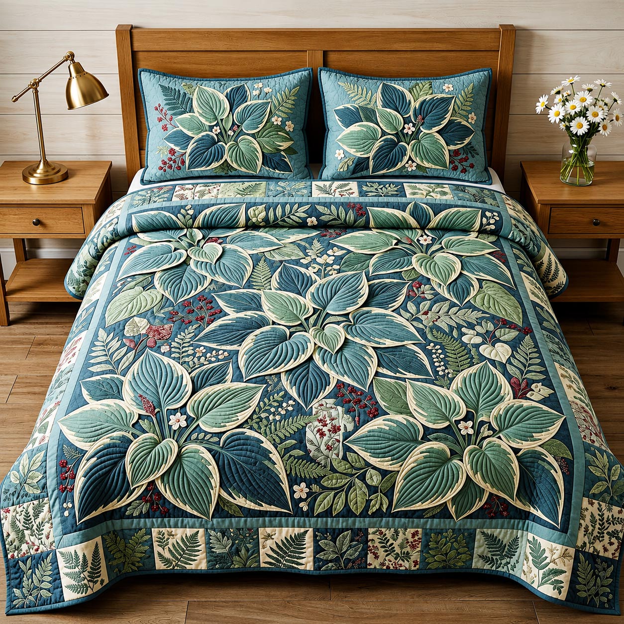 Garden Whisper 3-Piece Quilted Bedding Set GFTOMA11539