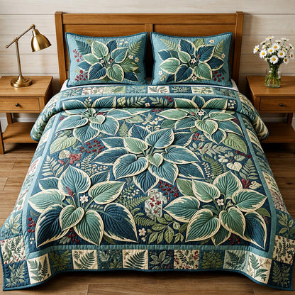 Garden Whisper 3-Piece Quilted Bedding Set GFTOMA11539