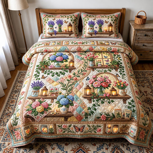 Bloom Garden 3-Piece Quilted Bedding Set GFTOMA11541