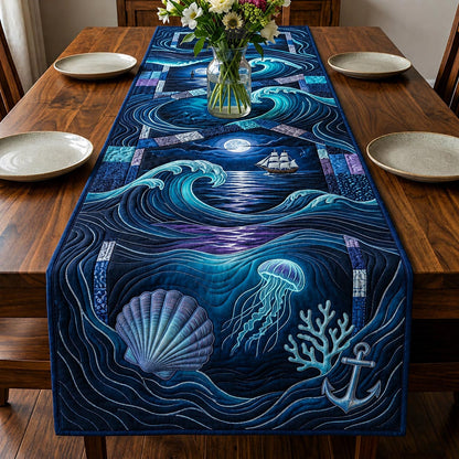Coastal Whisper Quilted Table Runner GFTOMA11553