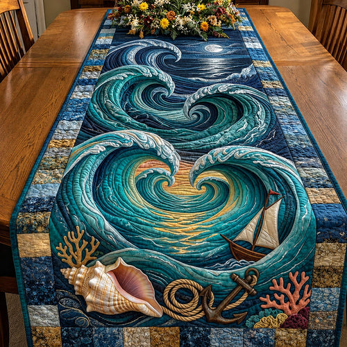 Ocean Whisper Quilted Table Runner GFTOMA11555