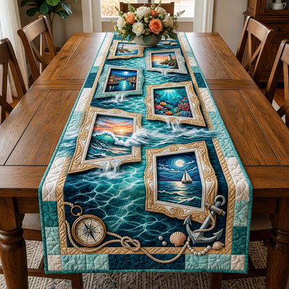 Seaside Calm Quilted Table Runner GFTOMA11556